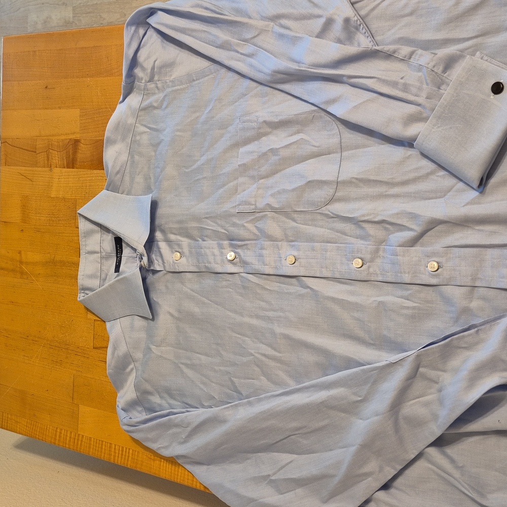 Burberry London Baby Blue Long Sleeve Button Up Shirt
